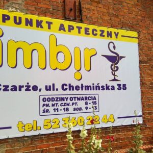 Baner informacyjny - Punkt Apteczny Imbir