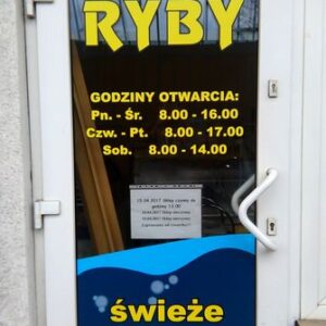 Oznakowanie sklepu rybnego