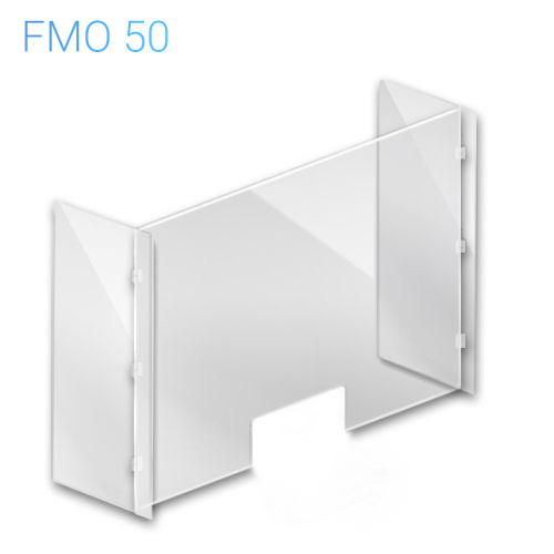 Szyba ochronna z plexi 3mm na biurko, ladę 80x100cm